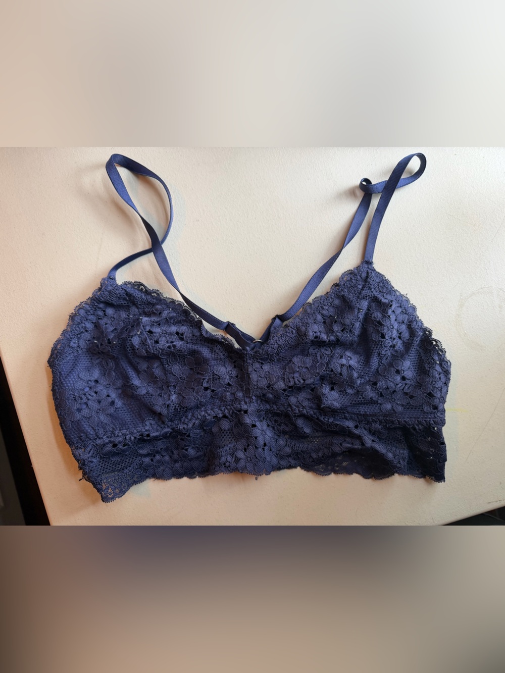Forever 21 Navy Lace Bandeau Bralette